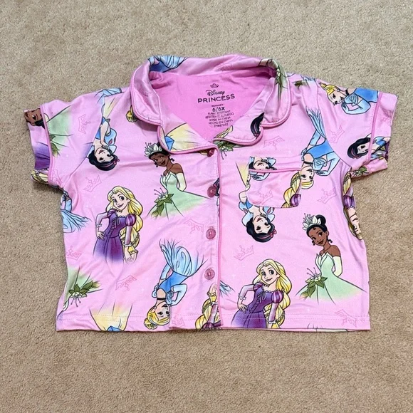 Disney Princess Pink Pajama Set for Kids - Picture 3 of 4